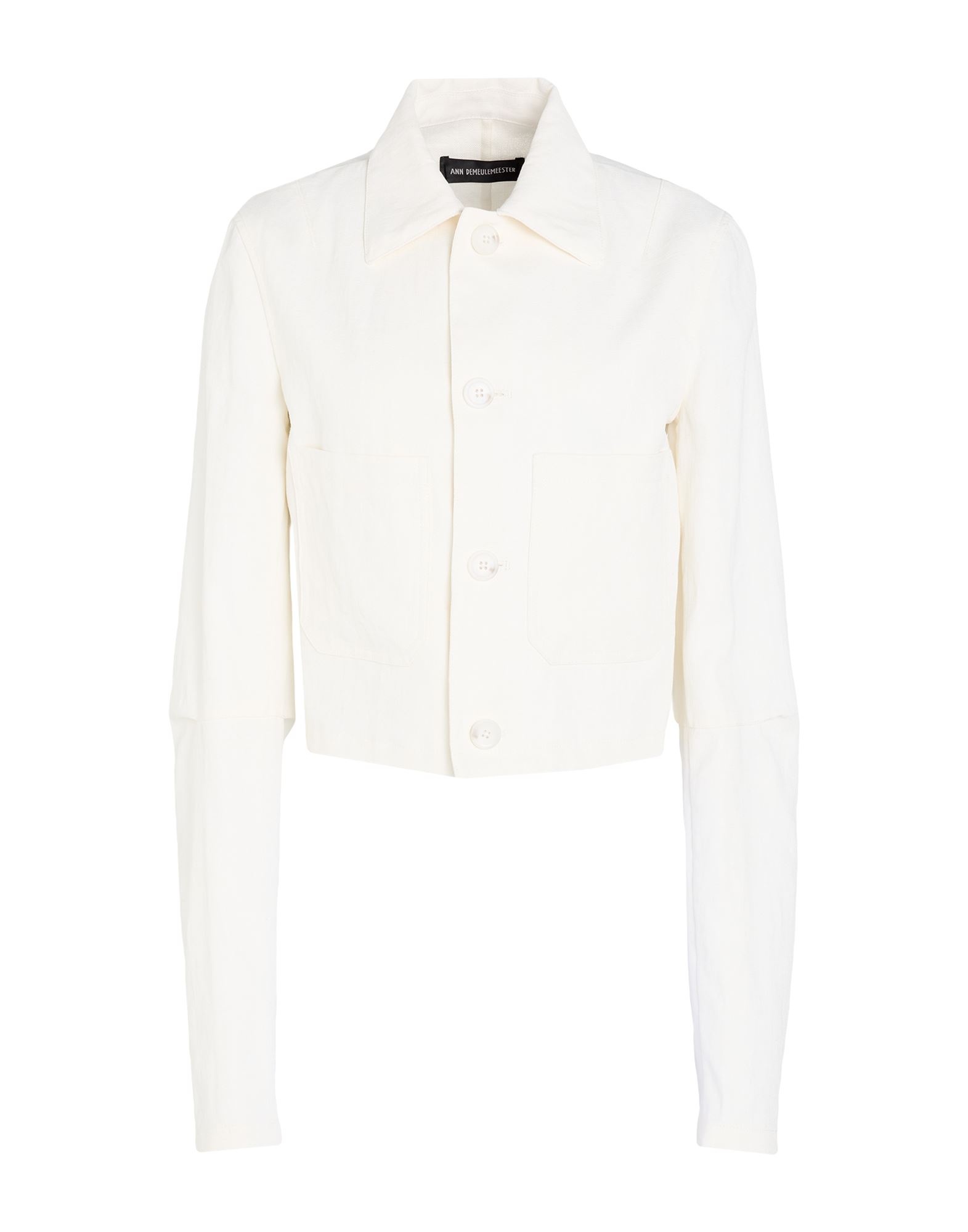 ANN DEMEULEMEESTER Jacke & Anorak Damen Weiß ANN DEMEULEMEESTER Jacke & Anorak Damen Weiß von ANN DEMEULEMEESTER