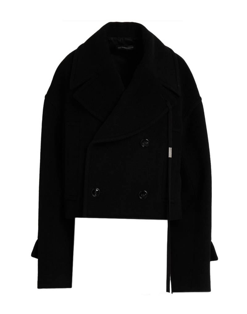 ANN DEMEULEMEESTER Mantel Damen Schwarz von ANN DEMEULEMEESTER