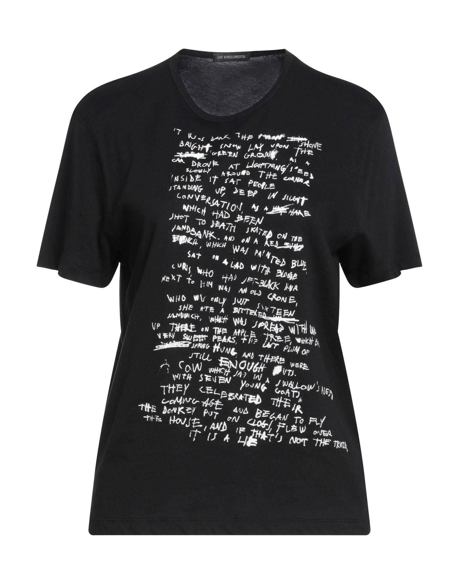 ANN DEMEULEMEESTER T-shirts Damen Schwarz von ANN DEMEULEMEESTER