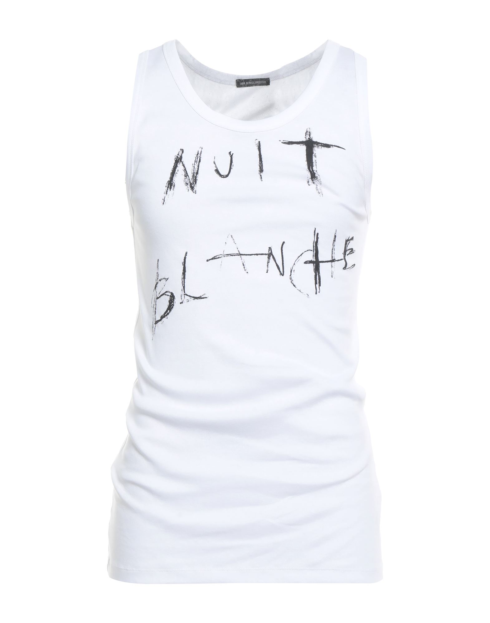 ANN DEMEULEMEESTER Tank Top Herren Weiß von ANN DEMEULEMEESTER