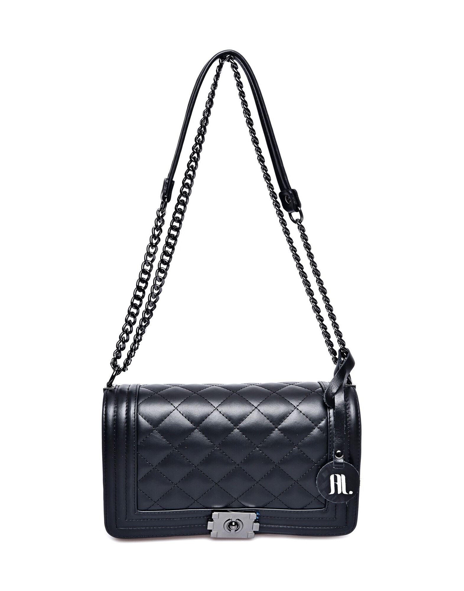 ANNA LUCHINI Schultertasche Damen Schwarz von ANNA LUCHINI