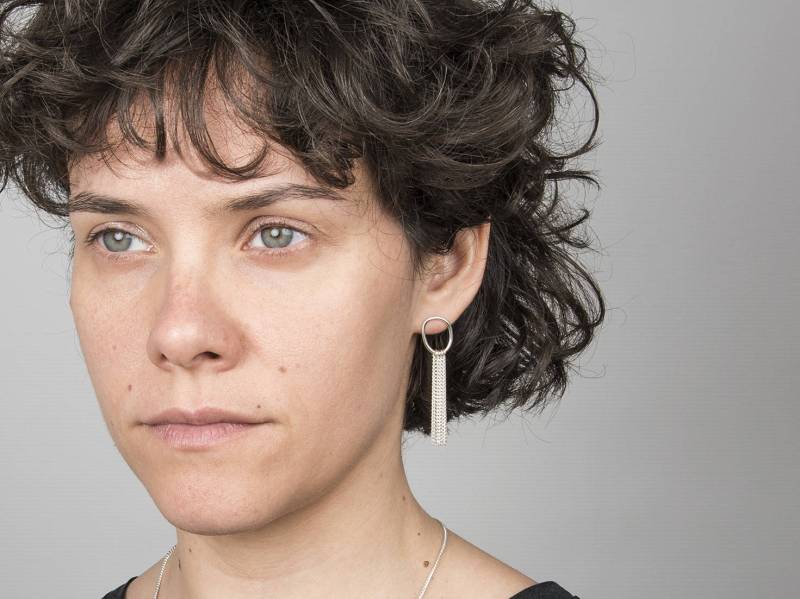 Abstra Statement Ohrringe - Silber Lange Mit Ketten Hängeohrringe Kette Tropfen Sterling von ANNACID