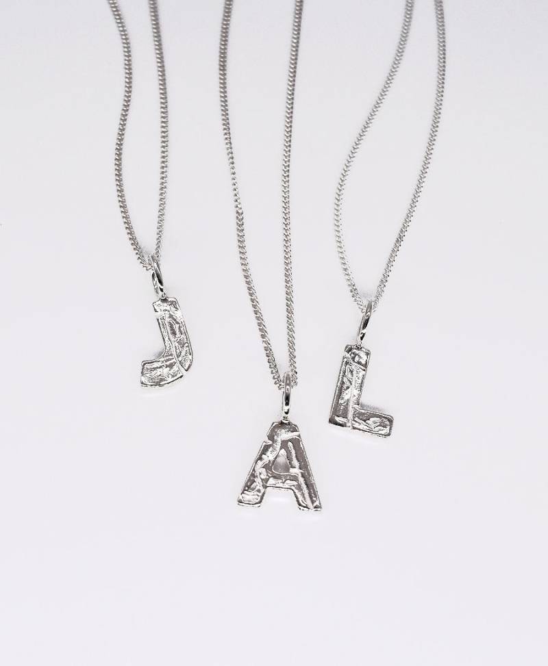 Initiale Halskette Silber - Personalisierte Namenskette Buchstabe Initial Anhänger Gold Geburtstagsgeschenk, Buchstaben Charm von ANNACID