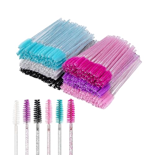 ANNAFRIS 300Pcs Wimpernbürste Mascara Zauberstäbe Pinsel Mascara Augenbrauenbürste Wimpern Make-up Tools(LashBrush-B Crystal) von ANNAFRIS