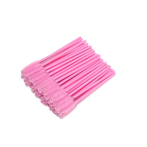 ANNAFRIS Pinsel Wimpernverlängerung 100Pcs Einweg Mascara Applikator Augenbrauenbürste Wimpern Make-up Tools(LashBrush-Pink) von ANNAFRIS