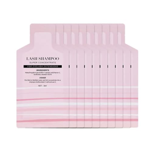 ANNAFRIS Wimpernverlängerung Shampoo Schaum 10Pcs Pinsel Reinigungsschaum Concentrate Mousse Wimpern Shampoo Sanfte Reinigung Lash Shampoo Foam von ANNAFRIS