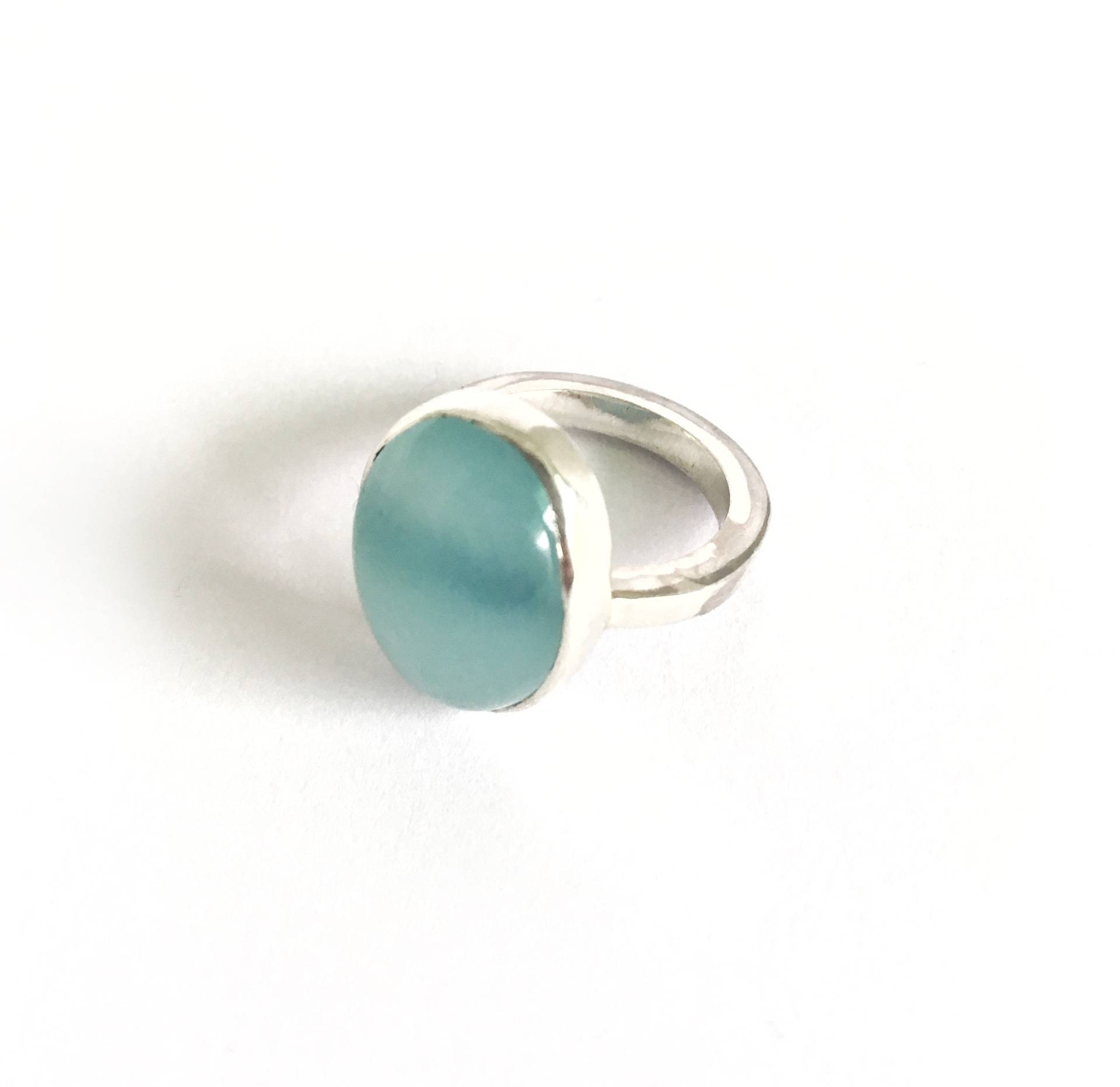 Ring Mit Großen Chalzedon Ring Mit Großen Chalzedon von ANNAMASSHOP