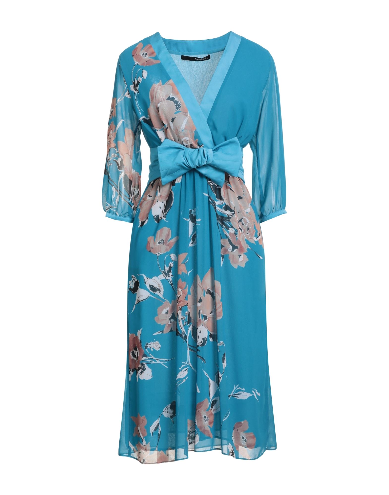 ANNARITA N Midi-kleid Damen Tūrkis ANNARITA N Midi-kleid Damen Tūrkis von ANNARITA N