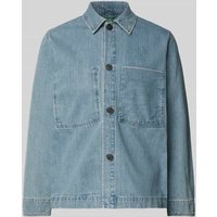 ANNARR Regular Fit Hemdjacke mit Brusttaschen Modell 'FLOKI SELVEDGE' in Jeansblau, Größe XL von ANNARR