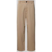 ANNARR Straight Leg Chino mit Gürtelschlaufen Modell 'STORM' in Beige, Größe 34 von ANNARR