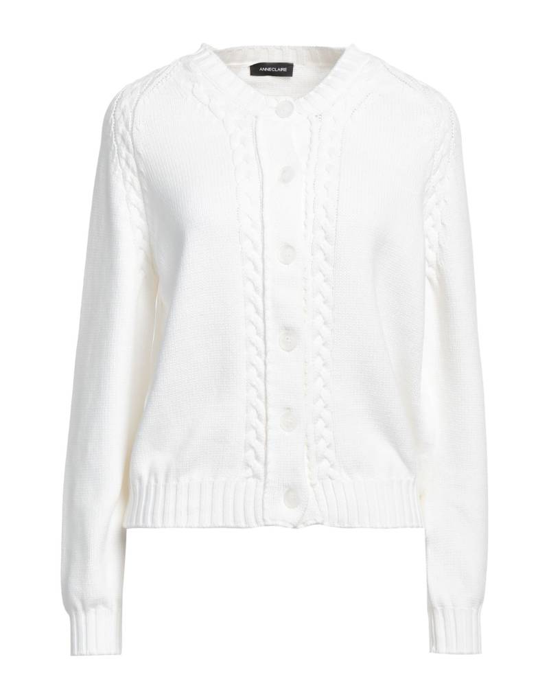 ANNECLAIRE Strickjacke Damen Weiß von ANNECLAIRE