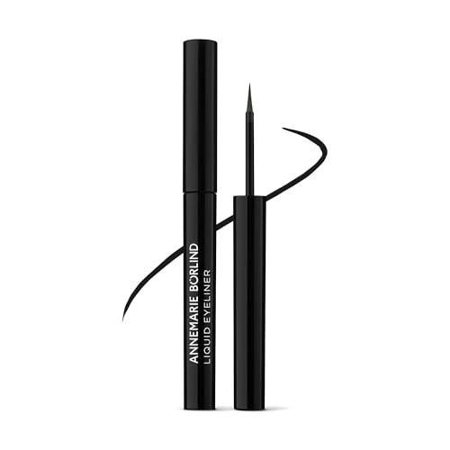 ANNEMARIE BÖRLIND AUGEN EFFECTIVE NATURAL BEAUTY Liquid Eyeliner Black (1,7 ml) - Flüssiger Eyeliner für Präzise Akzente und ein Mattes, Tiefschwarzes Finish, Vegan mit Präzisionspinsel von ANNEMARIE BÖRLIND