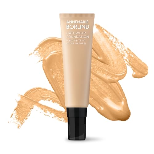 ANNEMARIE BÖRLIND NATUWEAR FOUNDATION HAZEL (30ml) - definierte Gesichtskonturen, frischer Glow, natürliches, ebenmäßiges Hautbild, Für einen strahlenden Teint - Vegan… von ANNEMARIE BÖRLIND