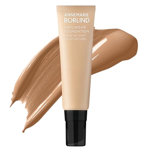 ANNEMARIE BÖRLIND NATUWEAR FOUNDATION MOCHA (30ml) - definierte Gesichtskonturen, frischer Glow, natürliches, ebenmäßiges Hautbild, Für einen strahlenden Teint - Vegan von ANNEMARIE BÖRLIND