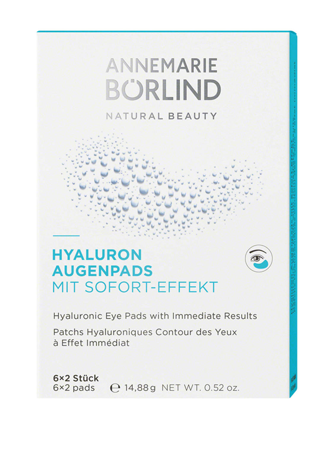 Annemarie Börlind Hyaluron Augenpads Augenpads mit Sofort-Effekt (6 x 2 Stück) von ANNEMARIE BÖRLIND