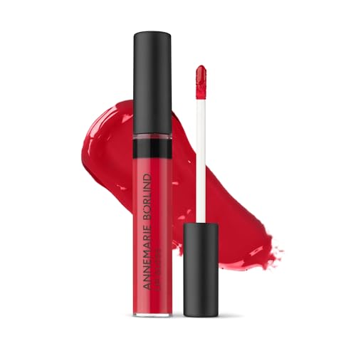 ANNEMARIE BÖRLIND LIPPEN EFFECTIVE NATURAL BEAUTY Lip Gloss Red (9 ml) - Intensiver Farbglanz und Pflege für Geschmeidige Lippen, Mit Feuchtigkeitsspendender Hyaluronsäure, Vegan von ANNEMARIE BÖRLIND