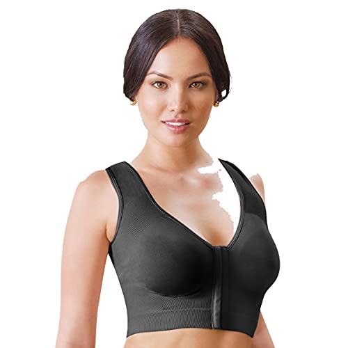 Annette Damen Post-Surgical Front Close Longline Recovery-Sleep Bra Formendes Top, schwarz, S/M Annette Damen Post-Surgical Front Close Longline Recovery-Sleep Bra Formendes Top, schwarz, S/M von ANNETTE