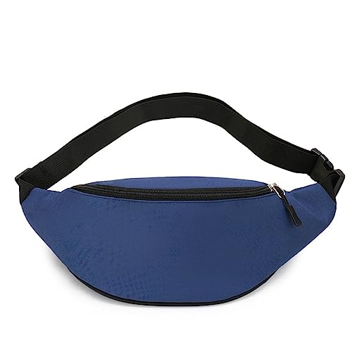 Nylon-Umhängetasche für Damen und Herren, kleine Reisetasche, leichte Bauchtasche, Brusttasche, Hüfttasche, dunkelblau, Modisch, leger von ANNI RIEL