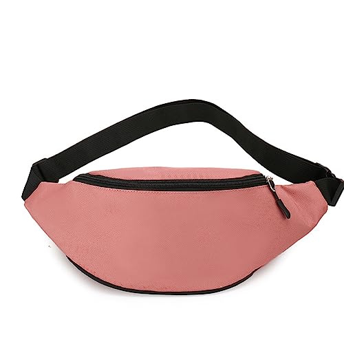 Nylon-Umhängetasche für Damen und Herren, kleine Reisetasche, leichte Bauchtasche, Brusttasche, Hüfttasche, rose, Modisch, leger von ANNI RIEL