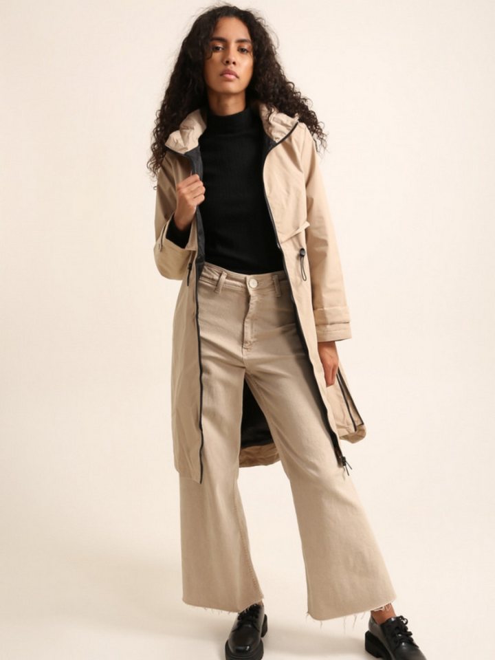ANNIS Fashion & Accessoires Regenmantel "ELLA" (1-tlg) verstellbare Kapuze, Übergangsjacke, leicht gefüttert von ANNIS Fashion & Accessoires