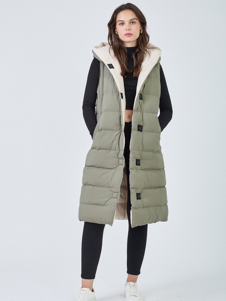 ANNIS Fashion & Accessoires Steppweste "FLIPSIDE" (1-tlg) NEU, wendbar, gerader Schnitt von ANNIS Fashion & Accessoires