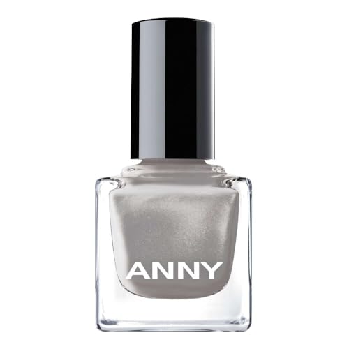 ANNY Nail Polish – Hochwertiger Farb-Nagellack mit langanhaltendem Glanz, splitterresistent und schnelltrocknend, Farbe: Glam Jam - Zartes Grau - 15 ml von ANNY