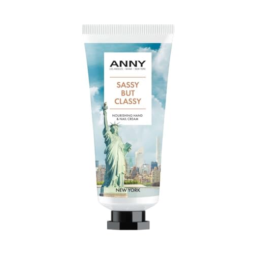 ANNY Nourishing Hand & Nail Cream Sassy but classy - Hochwertige Shea Butter Handcreme & Nagelpflege mit Panthenol, Keratin & Mandelöl, Vanilleduft, ideal für trockene & beanspruchte Hände - 75 ml von ANNY