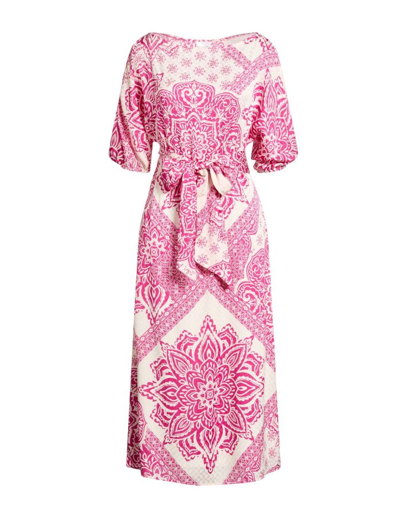 ANONYME DESIGNERS Midi-kleid Damen Magenta von ANONYME DESIGNERS