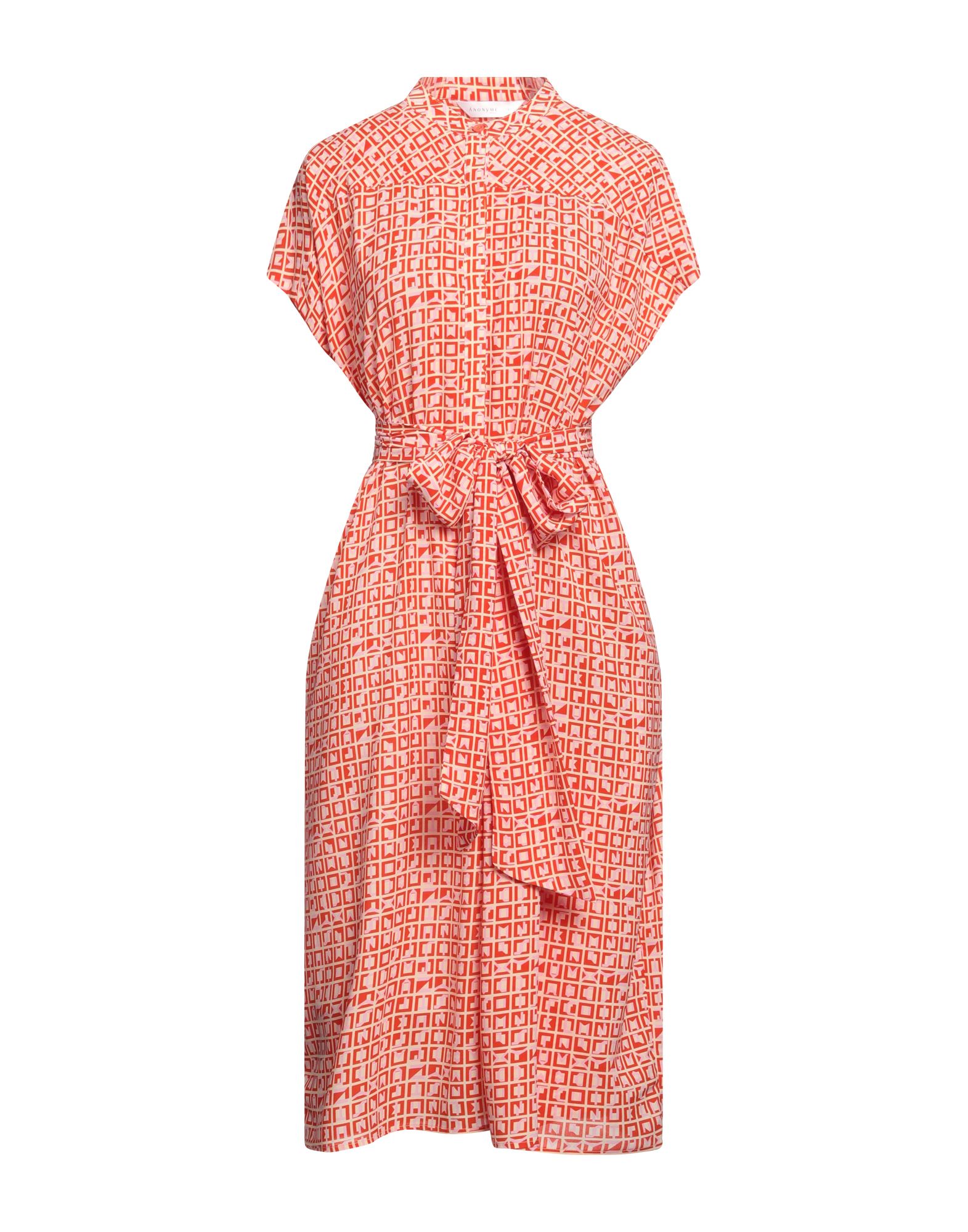 ANONYME DESIGNERS Midi-kleid Damen Orange von ANONYME DESIGNERS