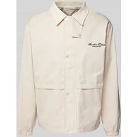 ANOTHER COTTON LAB Oversized Jacke mit Label-Stitching in Offwhite, Größe M von ANOTHER COTTON LAB