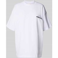 ANOTHER COTTON LAB Oversized T-Shirt mit Label-Print in Weiss, Größe M ANOTHER COTTON LAB Oversized T-Shirt mit Label-Print in Weiss, Größe M von ANOTHER COTTON LAB