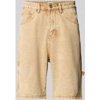 ANOTHER COTTON LAB Regular Fit Jeansshorts mit Beintaschen in Beige, Größe M von ANOTHER COTTON LAB