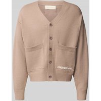 ANOTHER COTTON LAB Strickjacke mit Knopfleiste in Beige, Größe M von ANOTHER COTTON LAB