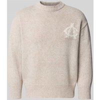 ANOTHER COTTON LAB Strickpullover mit Stehkragen in Beige, Größe XXL von ANOTHER COTTON LAB