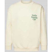 ANOTHER COTTON LAB Sweatshirt mit gerippten Abschlüssen in Offwhite, Größe XXL von ANOTHER COTTON LAB