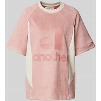 ANOTHER COTTON LAB T-Shirt mit Label-Print in Pink, Größe M von ANOTHER COTTON LAB