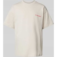 ANOTHER COTTON LAB T-Shirt mit Label-Print in Weiss, Größe XXL von ANOTHER COTTON LAB