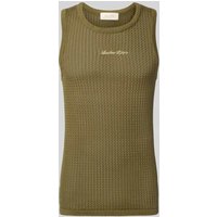 ANOTHER COTTON LAB Tanktop mit Label-Stitching in Hellgruen, Größe XL von ANOTHER COTTON LAB