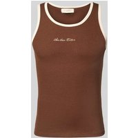 ANOTHER COTTON LAB Tanktop mit Label-Stitching in Mittelbraun, Größe XXL ANOTHER COTTON LAB Tanktop mit Label-Stitching in Mittelbraun, Größe XXL von ANOTHER COTTON LAB