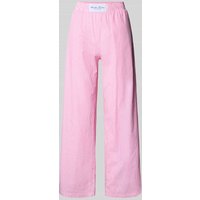 ANOTHER COTTON LAB Wide Leg Pyjama-Hose mit Eingrifftaschen in Rosa, Größe XL von ANOTHER COTTON LAB
