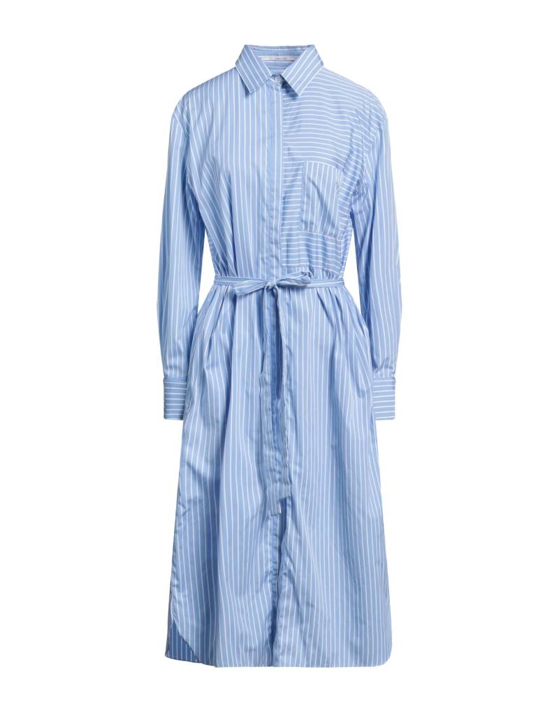 ANOTHER TOMORROW Midi-kleid Damen Himmelblau von ANOTHER TOMORROW