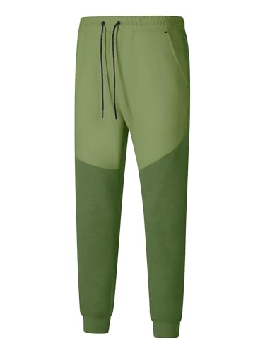 ANOTWENER Herren Jogginghose Kontrastfarbe Trainingshose Sporthosen mit Reißverschlusstaschen DK-178-XL von ANOTWENER