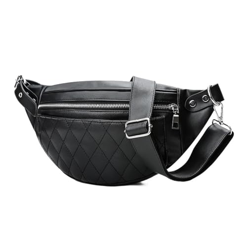 Bauchtasche Damen Gürteltasche Hüfttasche Leder Mode Wasserdicht Hip Bag Geldbörse Taschen Umhängetasche Stylisch Fanny Bag für Frauen und Männer Party Festival Sport Outdoor Reisen von ANPTER