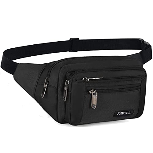 ANPTER Bauchtasche für Herren, Bauchtasche, Umhängetasche, Gürteltasche, Outdoor, Sport, Waist Pack Fanny Pack von ANPTER