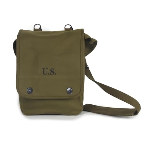 WWII WW2 US Map Case Canvas Olive Green von ANQIAO
