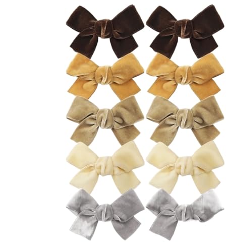 10 STÜCKE Cheer Haarschleifen Haarspange Haarschmuck Mädchen Mehrfarbige Klammer Mädchen 3-Zoll-Haarschleife Metall Haarspange Bar Mädchen Haarschmuck Für Wohnzimmer(Color C) von ANQKYO