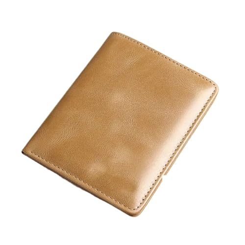 ANQKYO Geldbörse Herren 1 Stück Geldbörsen Herren Geldbörsen Leder Herren Geldbörse Slim Kartenhalter Kurze Geldbörse Herren(Khaki) von ANQKYO