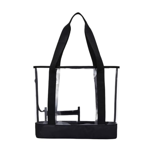 ANQKYO Klare Tasche mit großem Fassungsvermögen, wasserdichtes PVC-Design, transparente Tasche, transparente Umhängetasche FüR Reisen von ANQKYO