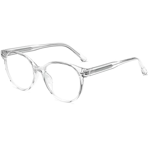 ANRRI Blaulicht-blockierende Brille, Blaulichtfilter, UV-Blau blockiert Computerbrille Gaming für TV Handy Damen (Klar) von ANRRI
