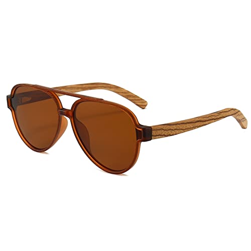 ANRRI Polarisierte Sonnenbrille aus Holz mit UV-Schutz Lenes Classic Holzrahmen Marineblau für Männer, braun, Medium ANRRI Polarisierte Sonnenbrille aus Holz mit UV-Schutz Lenes Classic Holzrahmen Marineblau für Männer, braun, Medium von ANRRI
